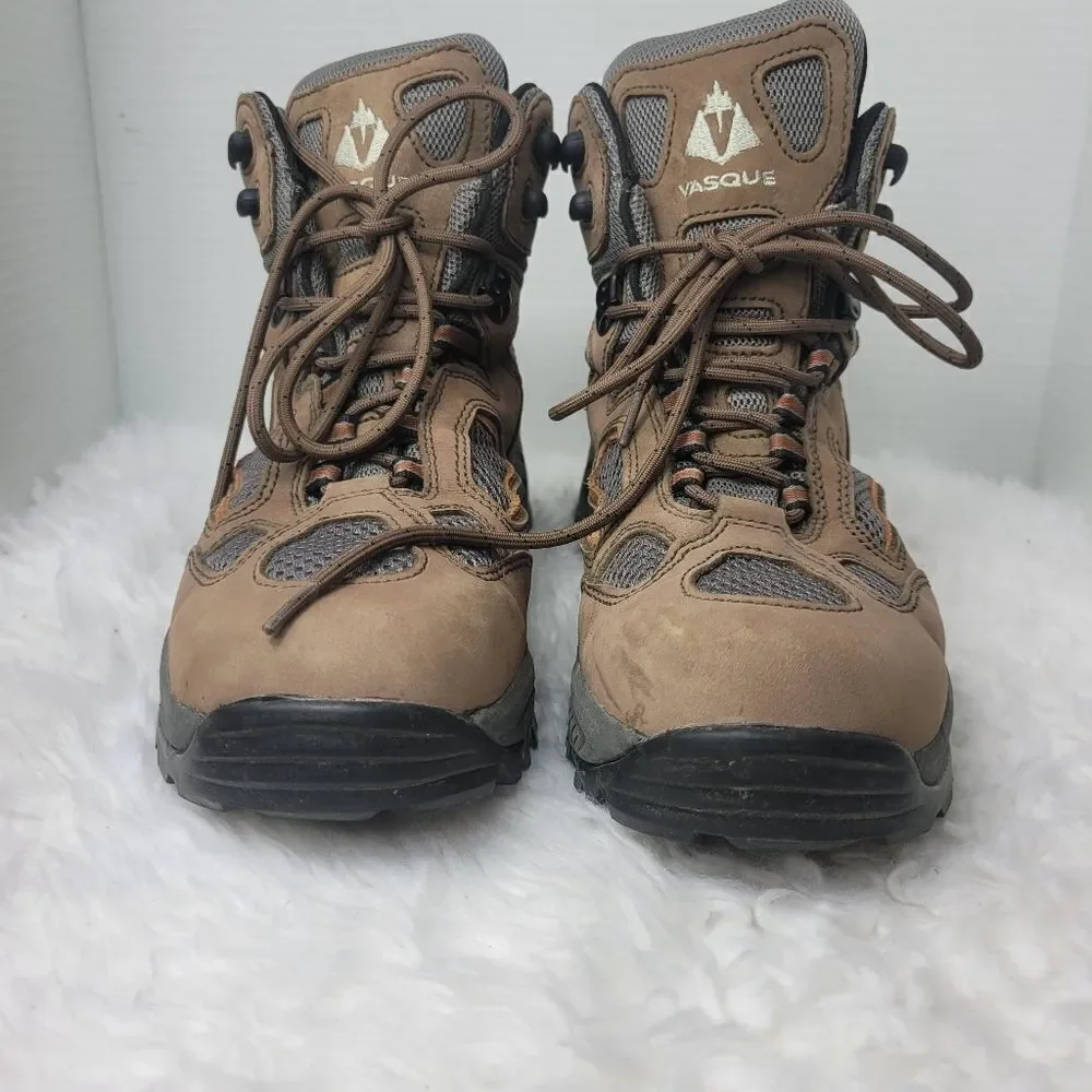 Vasque  Gore-tex Mens Boot Size 10 Vibram Sole Hiking Brown Suede Shoes